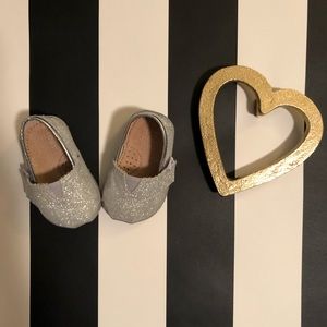 Silver sparkle TOMS